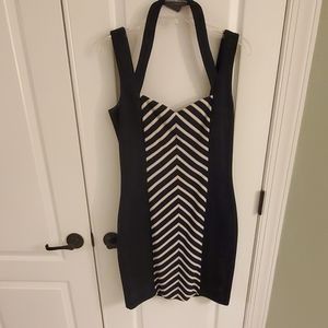 GUESS navy and white dress